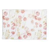 Blütenrosa Sommergarten passend Bettdecke Kissenbezug (Rückseite)