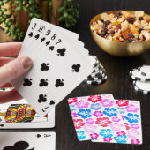Blütenrosa Spielkarten (In Situ)