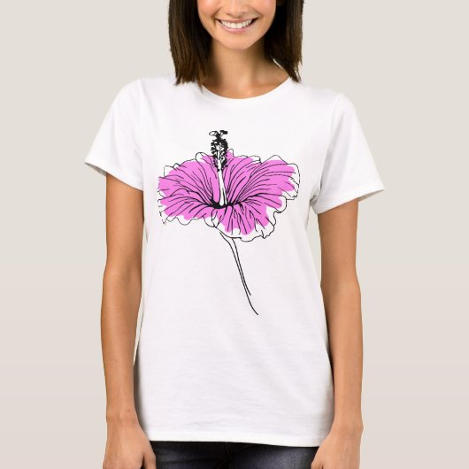 Blütenrosa T-Shirt (Vorderseite)
