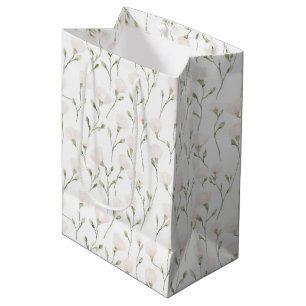 Blütenrosa Weiße Blüte Geburtstag Mittlere Geschenktüte