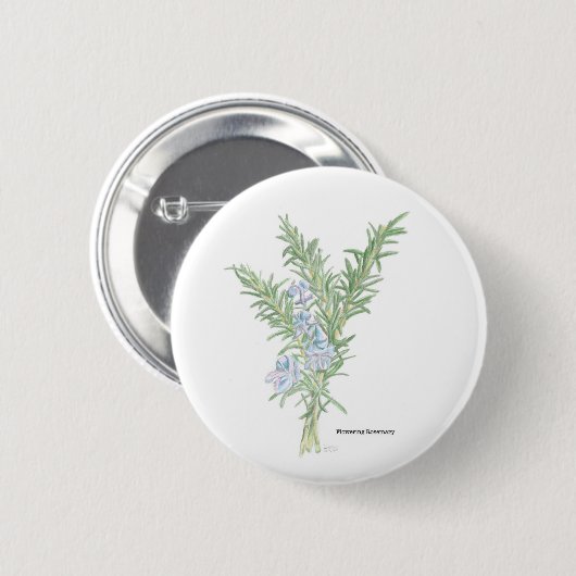 Blütenrosemary Button (Vorne & Hinten)