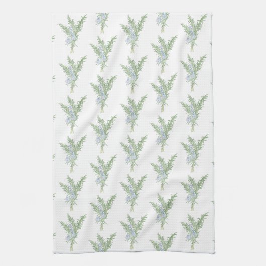 Blütenrosemary Geschirrtuch (Vertikal)