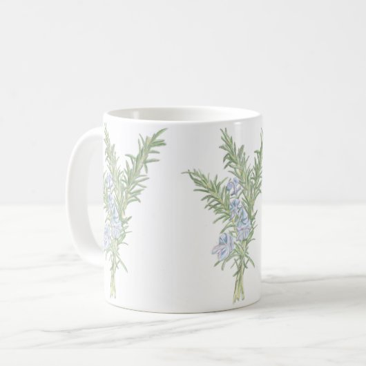 Blütenrosemary Kaffeetasse (Vorderseite Links)