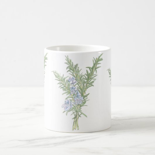 Blütenrosemary Kaffeetasse (Mittel)