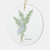 Blütenrosemary Keramik Ornament (Links)