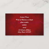 Blütenrot Abstrakte Textur mit Kratzern Visitenkarte (Rückseite)