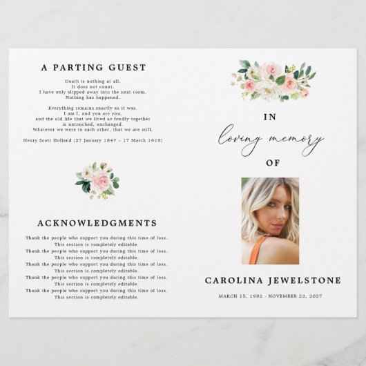 Blütenrot anlässlich des Programms "Leben" (Vorderseite)