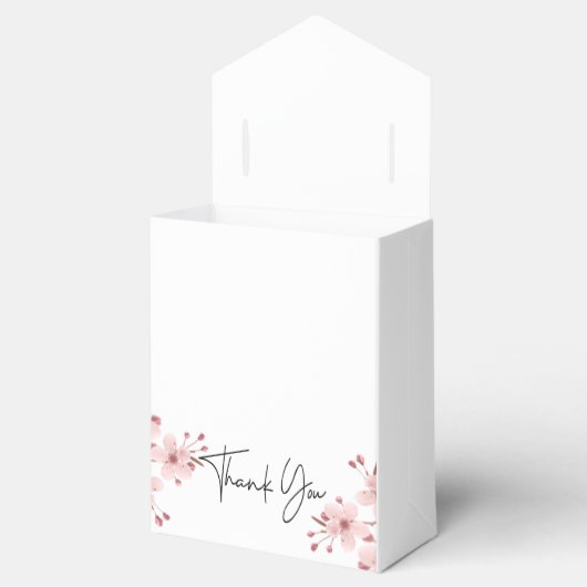 Blütenrot Danke für Ihre Gefälligkeitsbox Geschenkschachtel (Geöffnet)