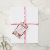 Blütenrot Geschenkanhänger (Mit Garn)