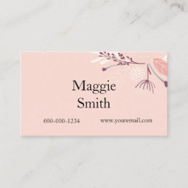 Blütenrot, Haarstiel Visitenkarte