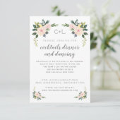 Blütenrot im Frühling Empfang / Unterkünfte Save The Date (Stehend Vorderseite)