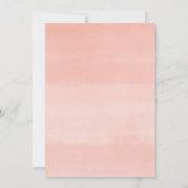 Blütenrot im Frühling Rosa Brautparty Einladung (Rückseite)