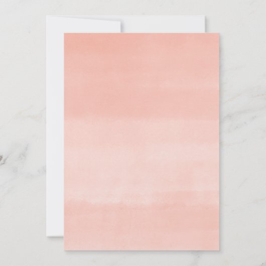 Blütenrot im Frühling Rosa Brautparty Einladung (Rückseite)