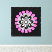 Blütenrot Leinwanddruck (Insitu (Holzboden))