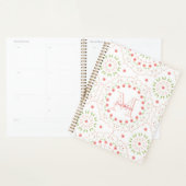 Blütenrot Mandala Mit Monogramm Planer (Anzeige)