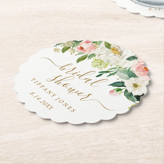 Blütenrot-Rosa-Brautparty Confetti Untersetzer (angewinkelt)