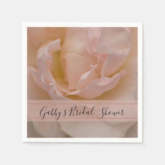 Blütenrot Rosa Brautparty Serviette (Vorderseite)