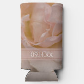 Blütenrot Rosa Gastgeschenke Hochzeit Selters Dosenkühler (Rückseite)