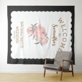 Blütenrot Rosa Giro del Malcantone Wandteppich (Beispiel (Horizontal))