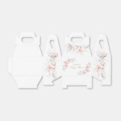 Blütenrot Rosa Grünpflanzen Gold Babydusche Geschenkschachtel (Ungefaltet)