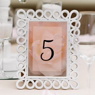 Blütenrot Rosa Tischnummer