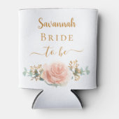 Blütenrot Rose Goldblume Eukalyptusgrün Dosenkühler (Vorderseite)