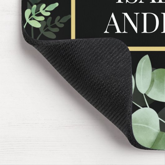 Blütenrot Rosen Rosen Grün Blätter Schwarz Benutze Mousepad (Ecke)