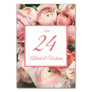 Blütenrot Tischnummer