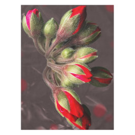 Blütenrot und dunkel tischdecke