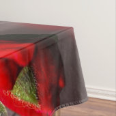 Blütenrot und dunkel tischdecke (Beispiel)