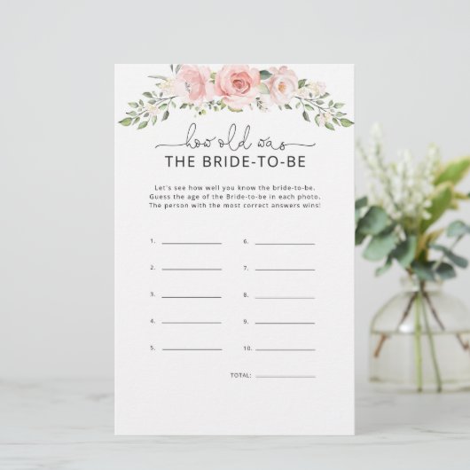 Blütenrot Wie alt war die Braut, um zu spielen (Stehend Vorderseite)