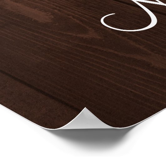 Blütenröte-Begrüßungszeichen Poster (Ecke)