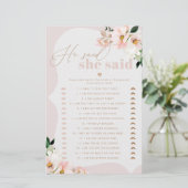 Blütenröte Er sagte, sie sagte Brautparty (Stehend Vorderseite)