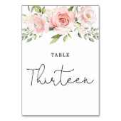 Blütenrötung Rose 13 Tischnummern (Vorderseite)