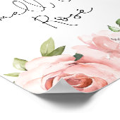 Blütenrötung Stoppen und riechen Sie die Rose Poster (Ecke)