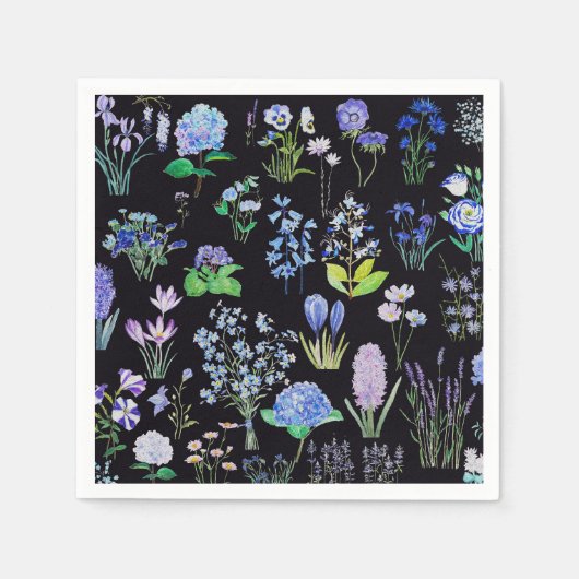 Blütensammlung - Ölmalerei 2 Serviette (Vorderseite)