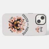Blütenschmetterling Christlich iPhone Hülle (Rückseite (Horizontal))