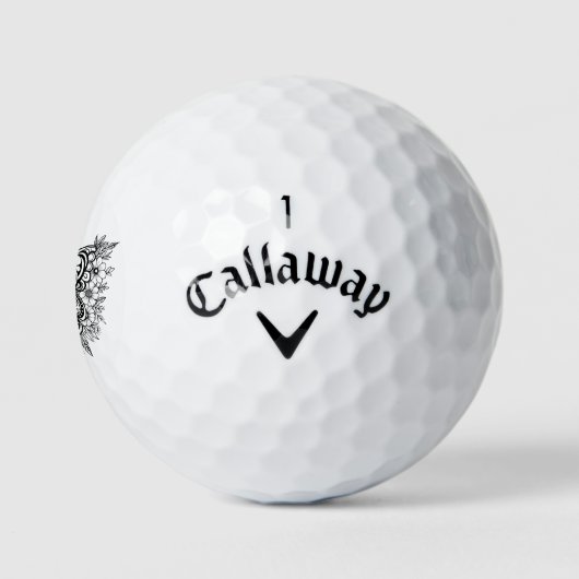 Blütenschmetterling Golfball (Logo)