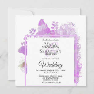 *~* Blütenschmetterlingsschmetterlingsgemälde AR3  Einladung