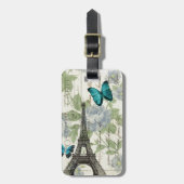 Blütenschmetterlingsturm Gepäckanhänger (Vorderseite vertikal)