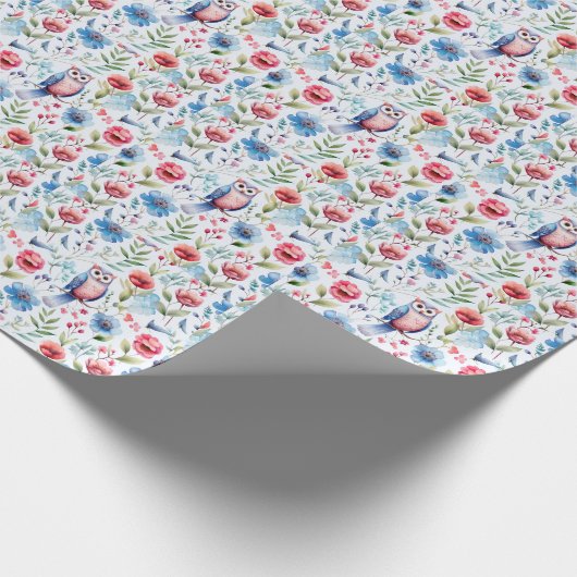 Blütenschnecke Nahtloses Muster Geschenkpapier (Ecke)