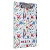 Blütenschnecke Nahtloses Muster Klemmbrett (Rechts)