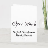 Blütenschweif Karte (Rückseite)