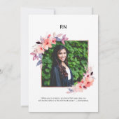 Blütenschwester-Foto-Abschlussfeier Einladung (Rückseite)