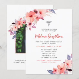 Blütenschwester-Foto-Abschlussfeier Einladung