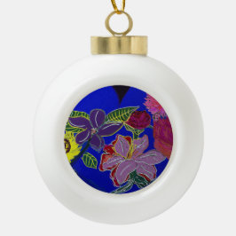 Blütensessions keramik Kugel-Ornament