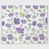 Blütensommer botanischer Hintergrund des lila Wass Geschenkpapier (Flach)