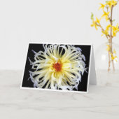 Blütenspindel Karte (Gelbe Blume)