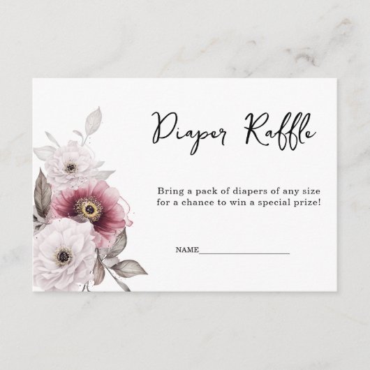 Blütenspulenspulendusche Begleitkarte (Vorderseite)