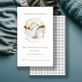 Blütenspulenspülung für die Kuh Begleitkarte